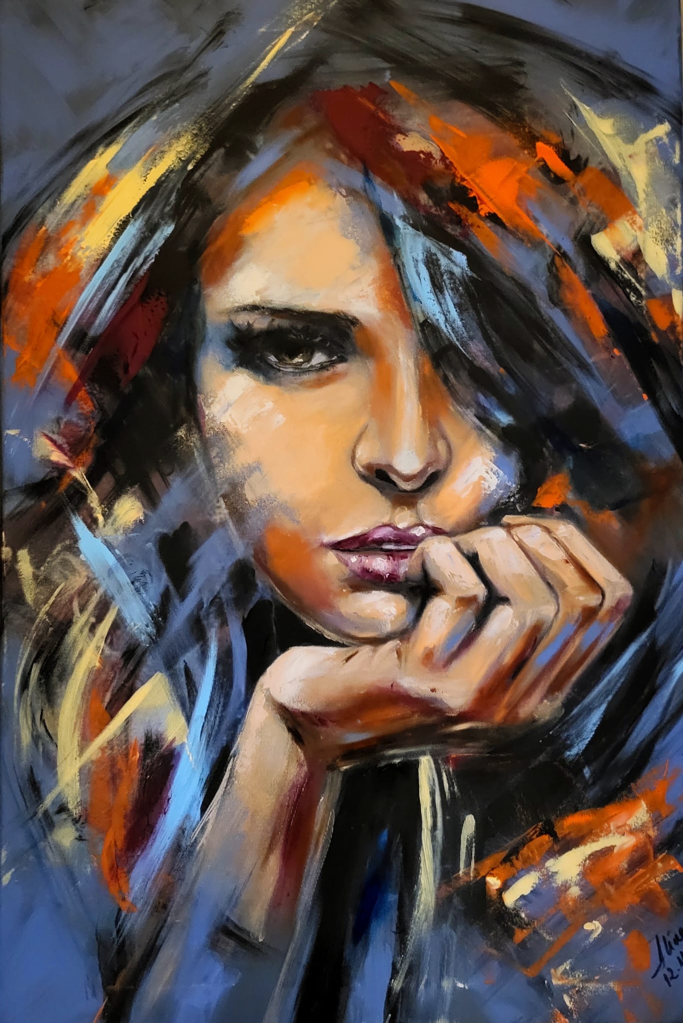 ArteDiAlina.com painting: Maybe it's all in my head